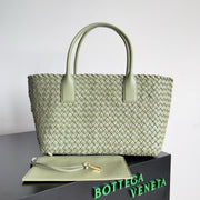 Bottega Veneta 2026 Cabat Tote Bag 48cm Stone Green Lambskin