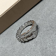 BVL Serpenti Viper Ring With Diamonds