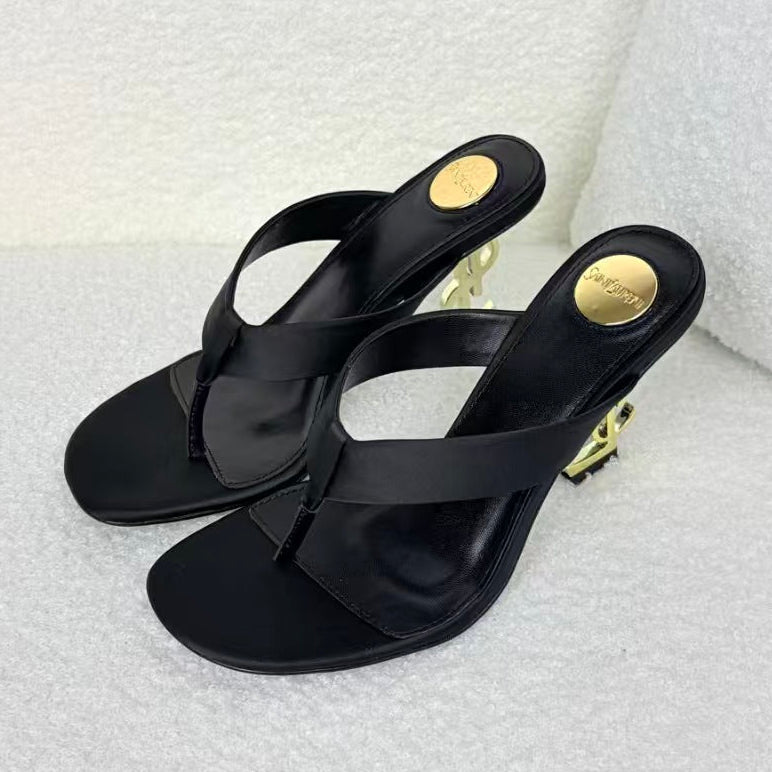 YSL 2026 Opyum Sandal 85mm Satin Leather