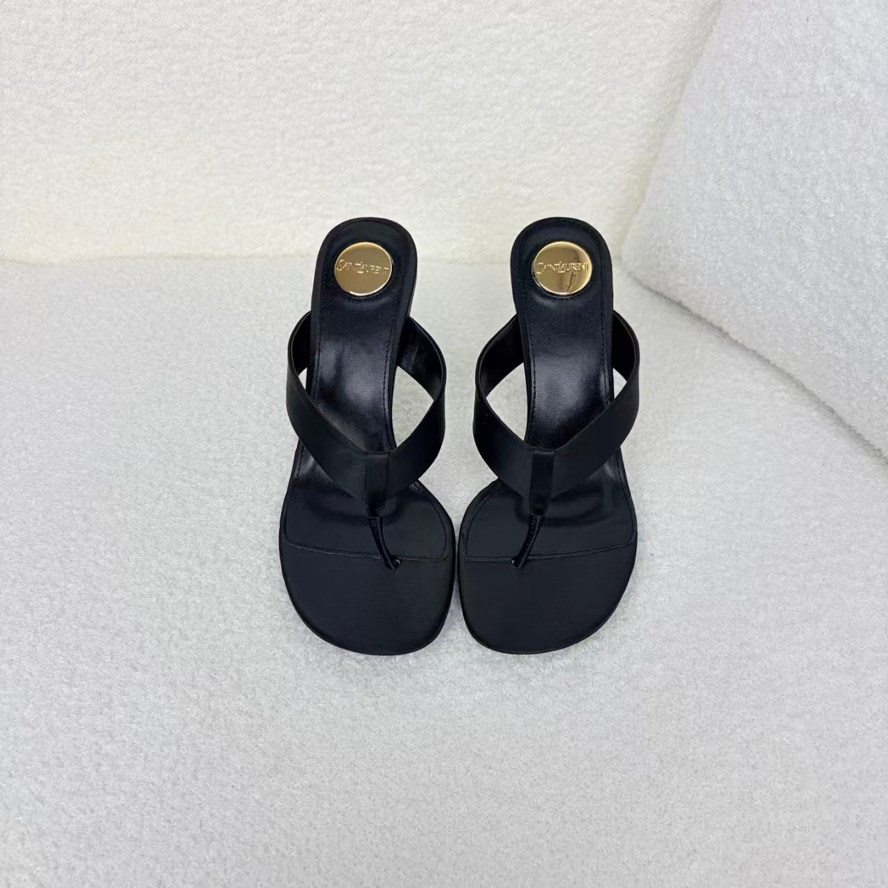 YSL 2026 Opyum Sandal 85mm Satin Leather