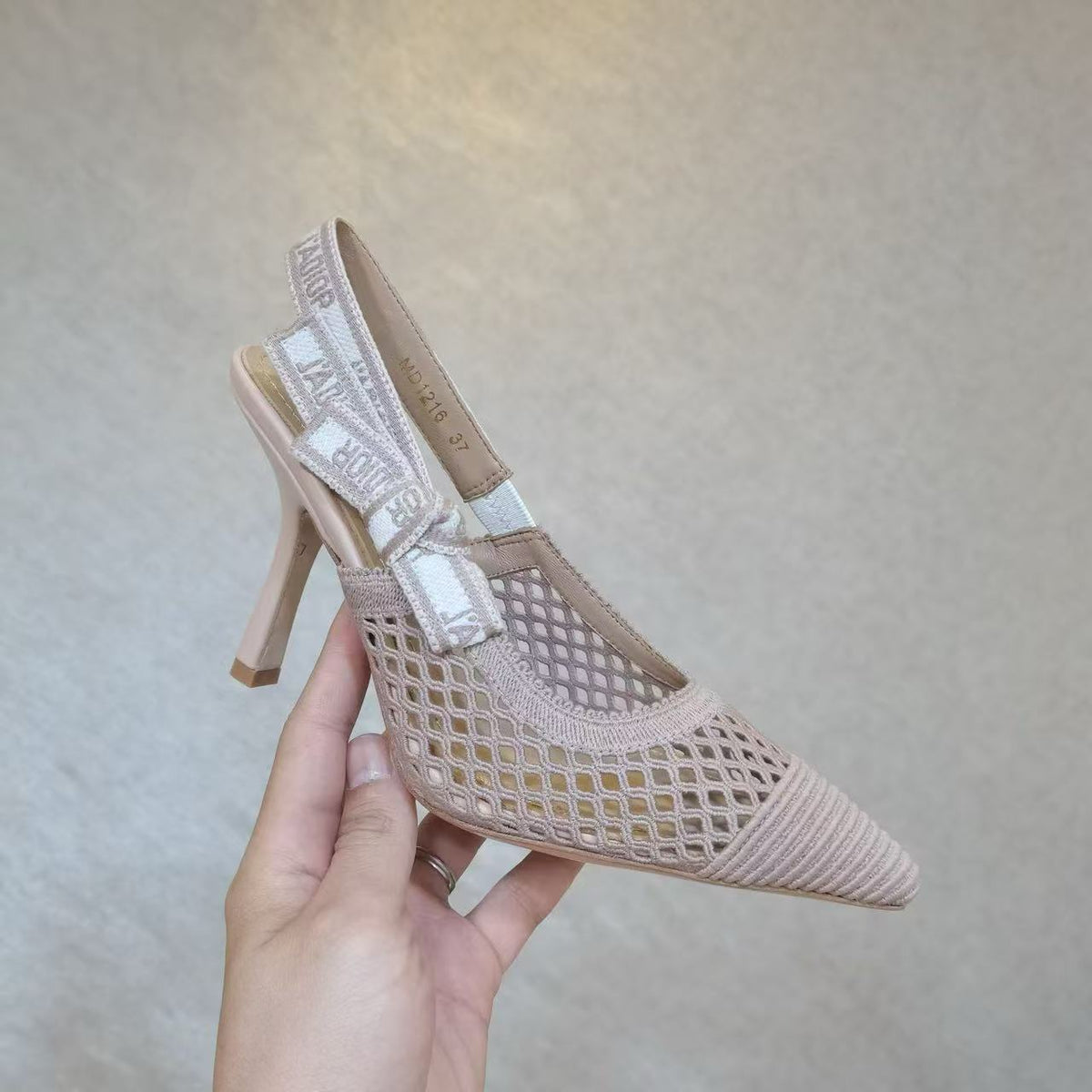CD 25 J'Adior Slingback Heel Mesh and Leather 237890