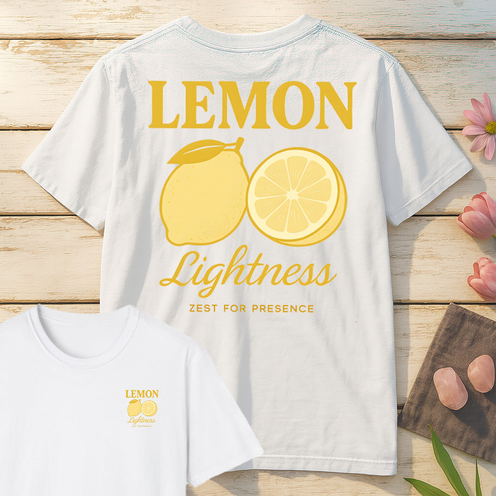 Lemon Lightness T-Shirt Mockup white