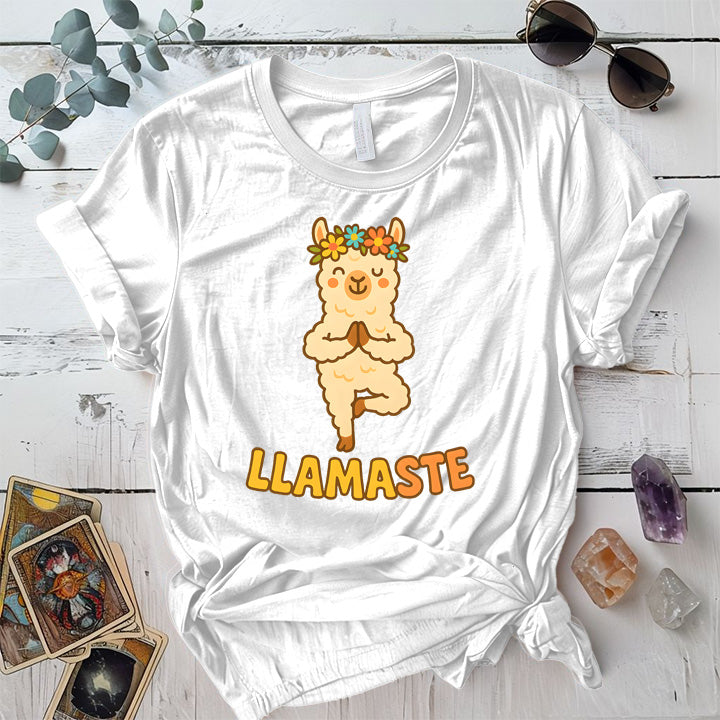 Llamaste T-Shirt Mockup White