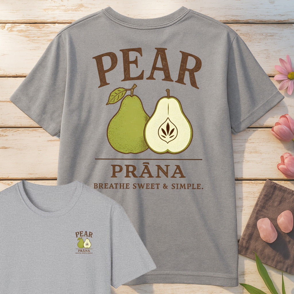 Pear Prana T-Shirt Mockup sport-grey