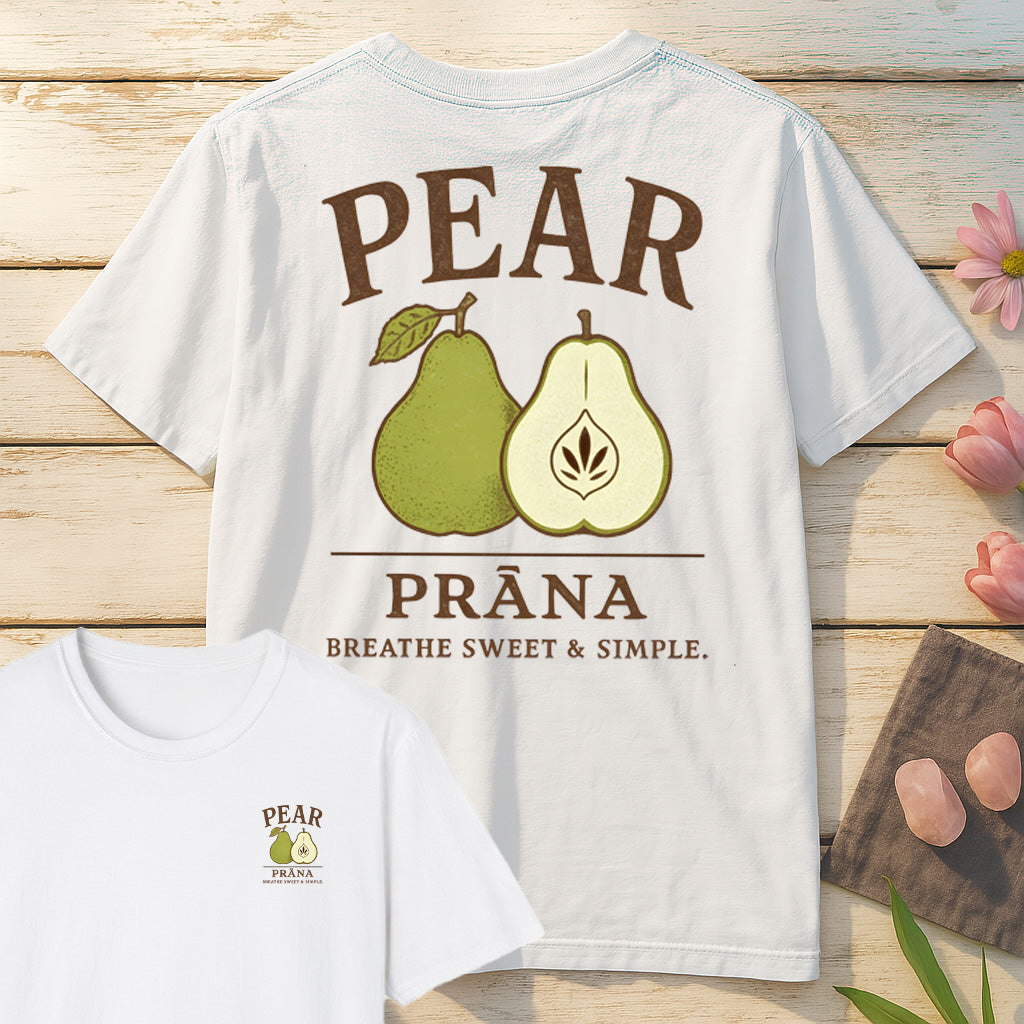Pear Prana T-Shirt Mockup white