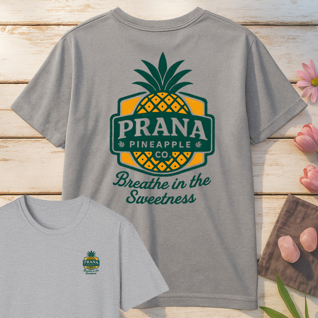 Prana Pineapple Co T-Shirt Mockup sport-grey