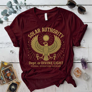 Ra Egyptian Sun God T-Shirt Mockup Maroon