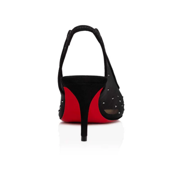 CL Follies Strass 85mm Black Mesh 177134