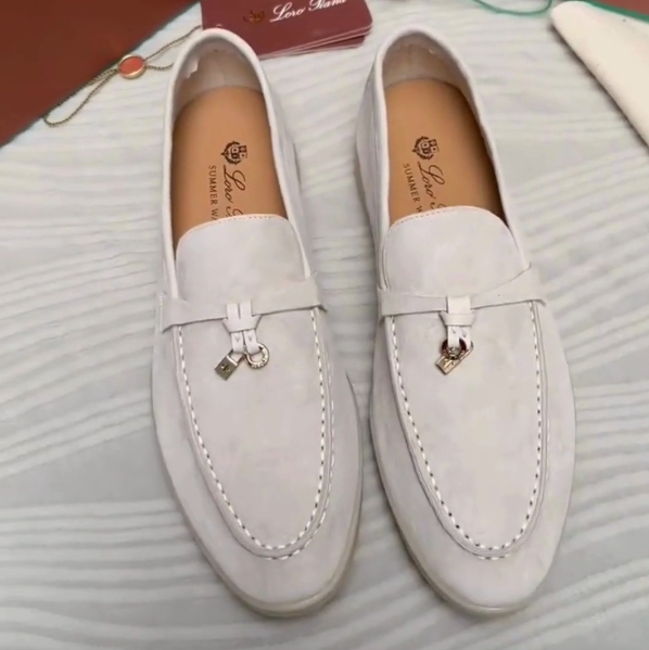 summer charm walk loafer rock gray suede