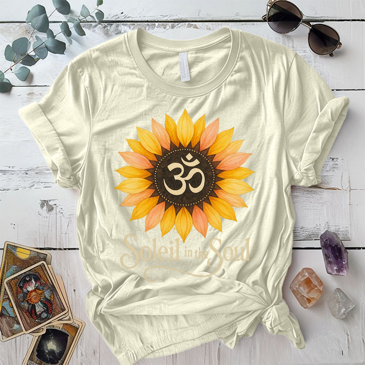 Soleil In The Soul T-Shirt Mockup Natural