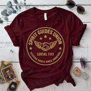 Spirit Guides Union T-Shirt Mockup Maroon