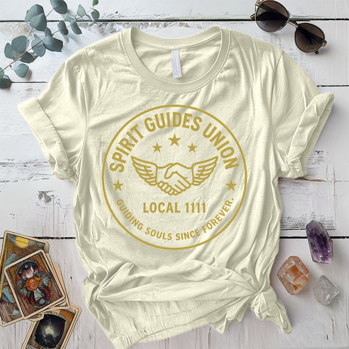 Spirit Guides Union T-Shirt Mockup Natural