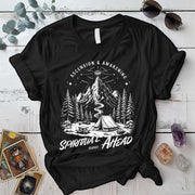 Spiritual Journey Ahead T Shirt Black Mockup