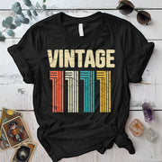 Vintage 1111 T Shirt Black Mockup
