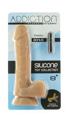 Addiction Andrew 8in Bendable Dong Caramel Default Title