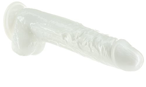 Addiction Pearl 7.5 Dong Pearl White Tpe W/ Bullet "