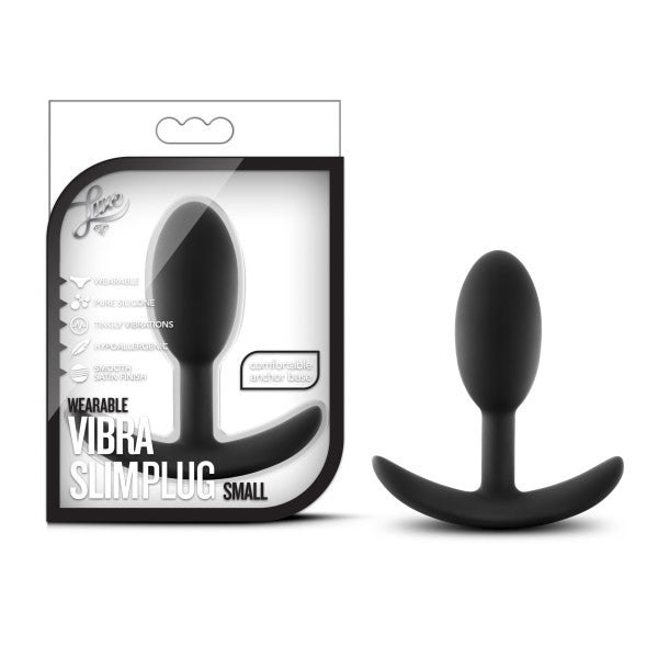 Luxe Wearable Vibra Slim Plug Black