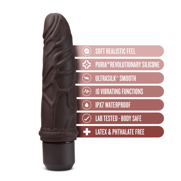 Dr. Skin Silicone Dr. Robert 7 In Vibrating Dildo