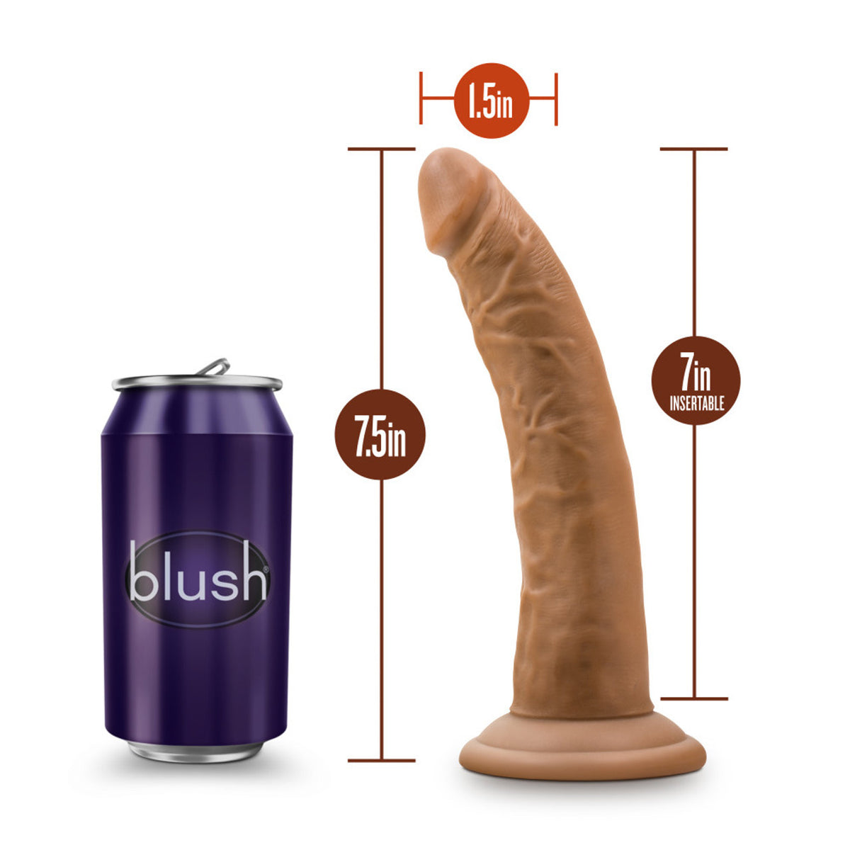 Dr Skin 7" Cock W Suction Cup
