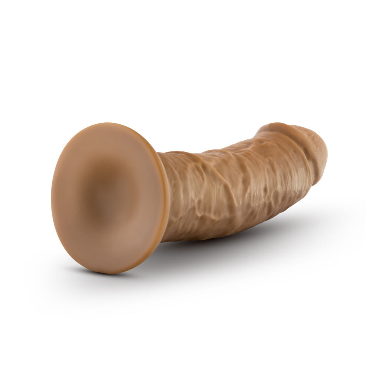 Dr Skin 8in Cock W/ Suction Cup Mocha