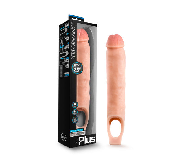 Performance Plus Silicone Cock Sheath Penis Extender Vanilla 10"