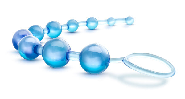 Sassy 10 Anal Beads Blue
