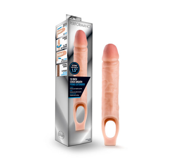 Performance Cock Sheath Penis Extender Vanilla 9"