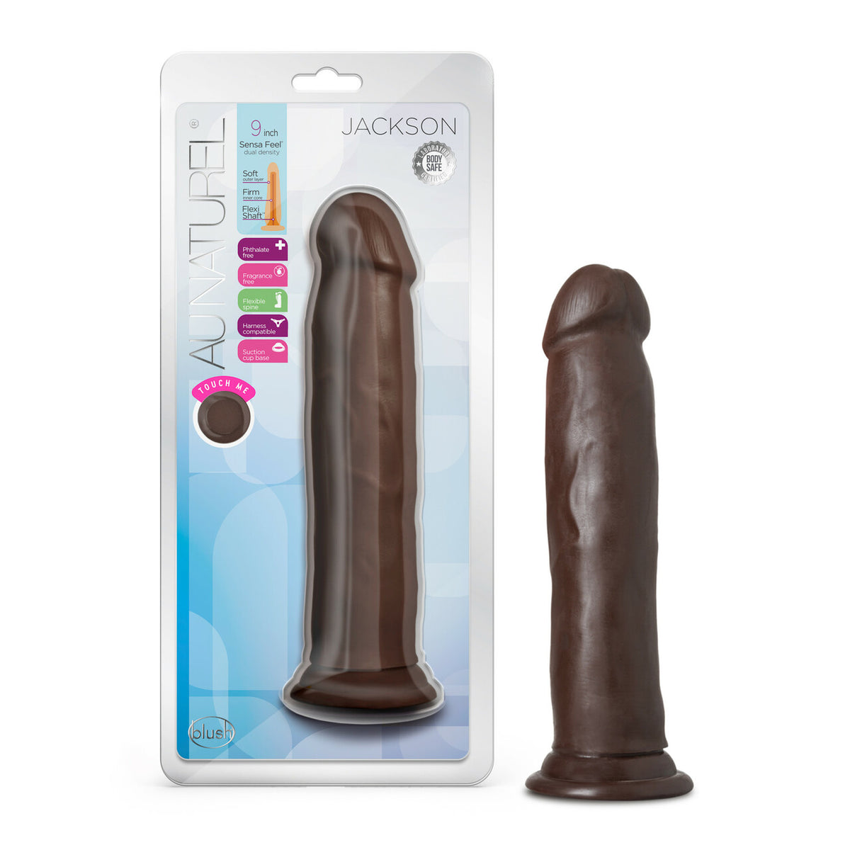 Au Naturel Jackson 9in Dong Chocolate Default Title