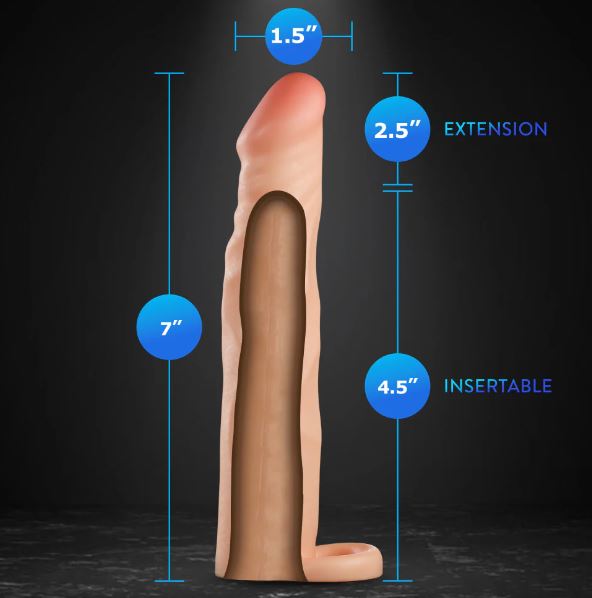 Performance Plus 2.5in Silicone Penis Xtender Beige Default Title