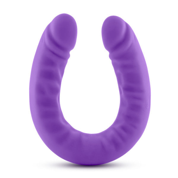Ruse 18 Silicone Slim Double Dong " Purple