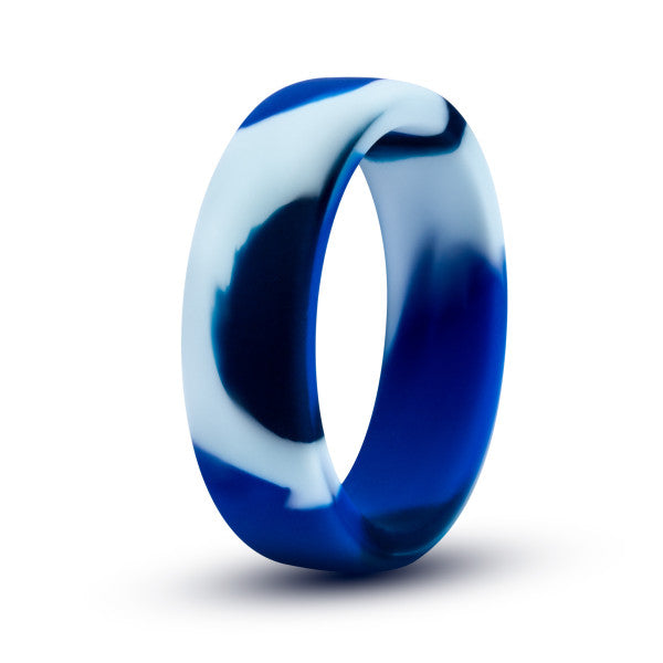 Performance Silicone Camo Cock Ring Camoflauge Blue
