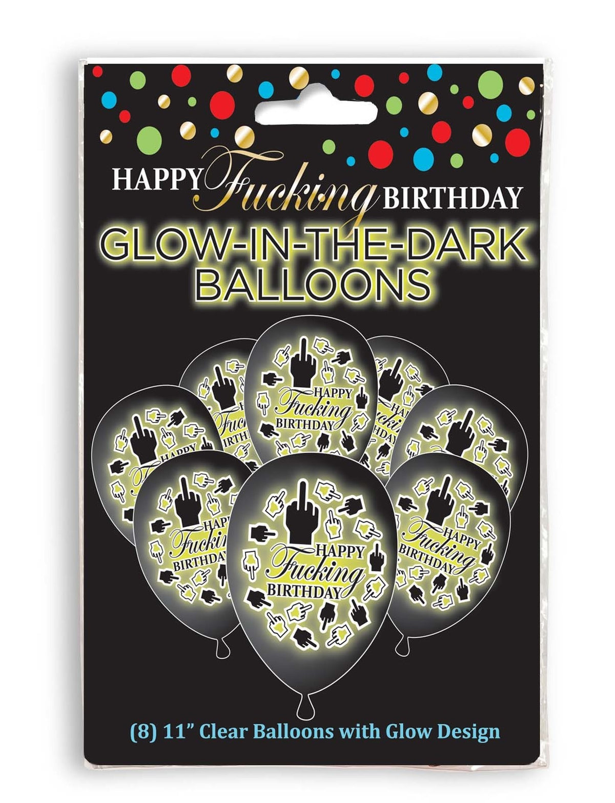 Happy F'ing Birthday Glow Balloons Default Title