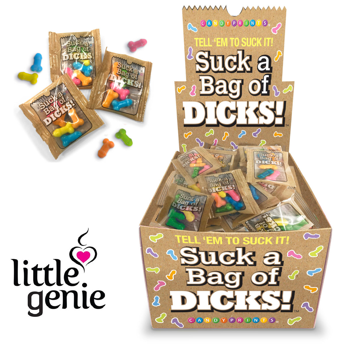 Suck A Bag Of Dicks Display Of 100 .15 Oz Bags