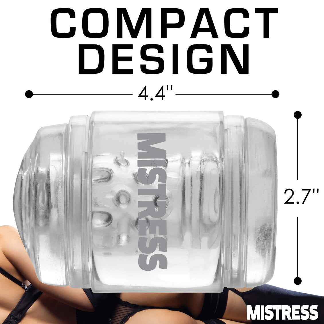 Mistress Double Shot Pussy & Ass Stroker Clear