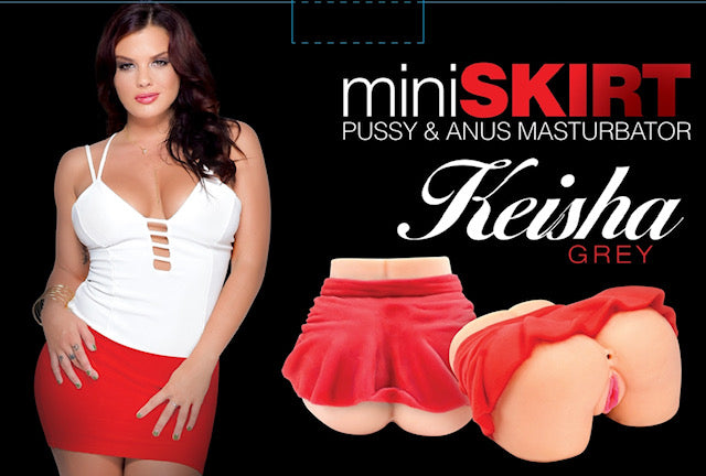 Keisha Grey Mini Skirt Pussy & Anus Masturbator Default Title