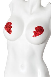 Pasties Broken Hearts Red Default Title