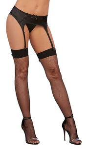 Back Seam Thigh High Dmd Black O/s Default Title