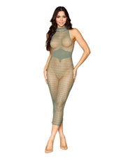 Geometric Bodystocking Sage O/s Default Title