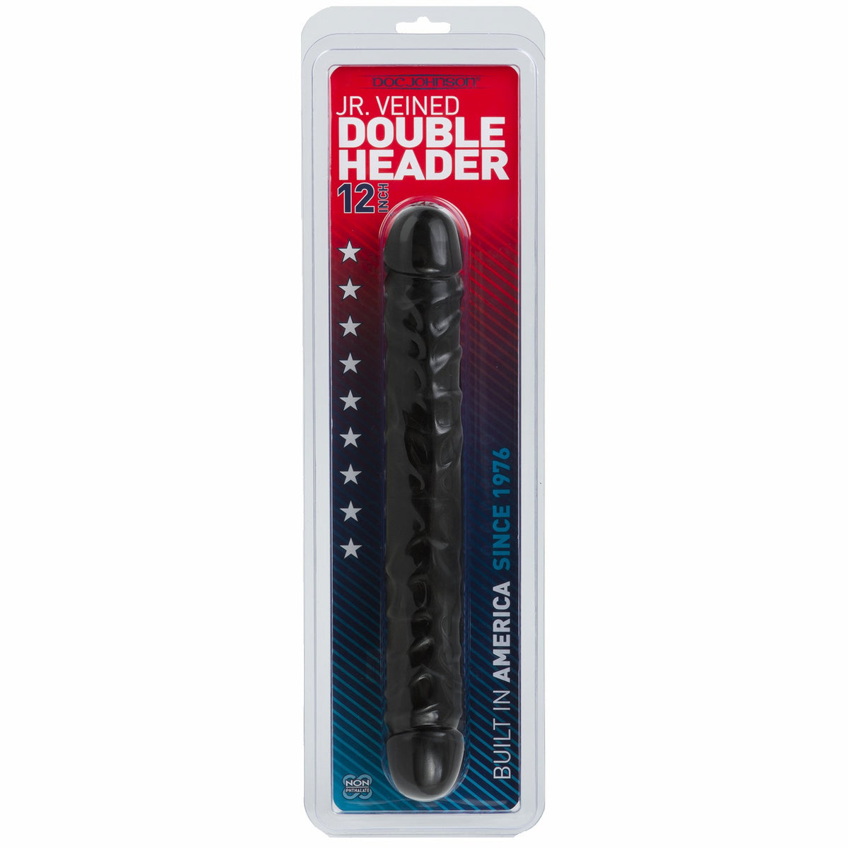 Jr. Veined Dbl Header-black 12in Cd