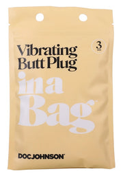 In A Bag Butt Plug 3 Black Vibrating " Default Title
