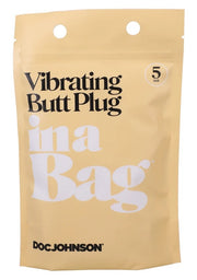 In A Bag Butt Plug 5 Black Vibrating " Default Title
