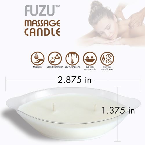 Fuzu Massage Candle 4 Oz Warm Vanilla Sugar