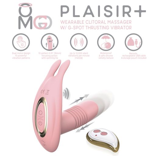 Omg G-spot Vibrating Thruster Pastel Pink