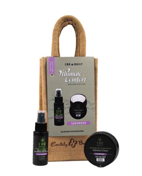 Cbd Daily Ultimate Strength Lavender Holiday Jute Bag 2023 Default Title