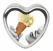Candle 3 N 1 Heart Edible Vanilla 4.7 Oz Default Title