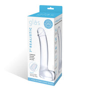 Glas 7 Realistic Curved Glass G Spot Dildo " Default Title