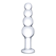 Glas 7.25 Glass Beaded Butt Plug " Default Title