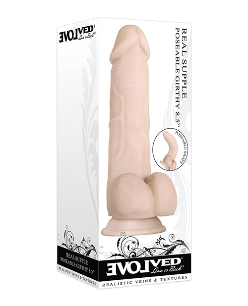 Real Supple Poseable Girthy 8.5 In Light