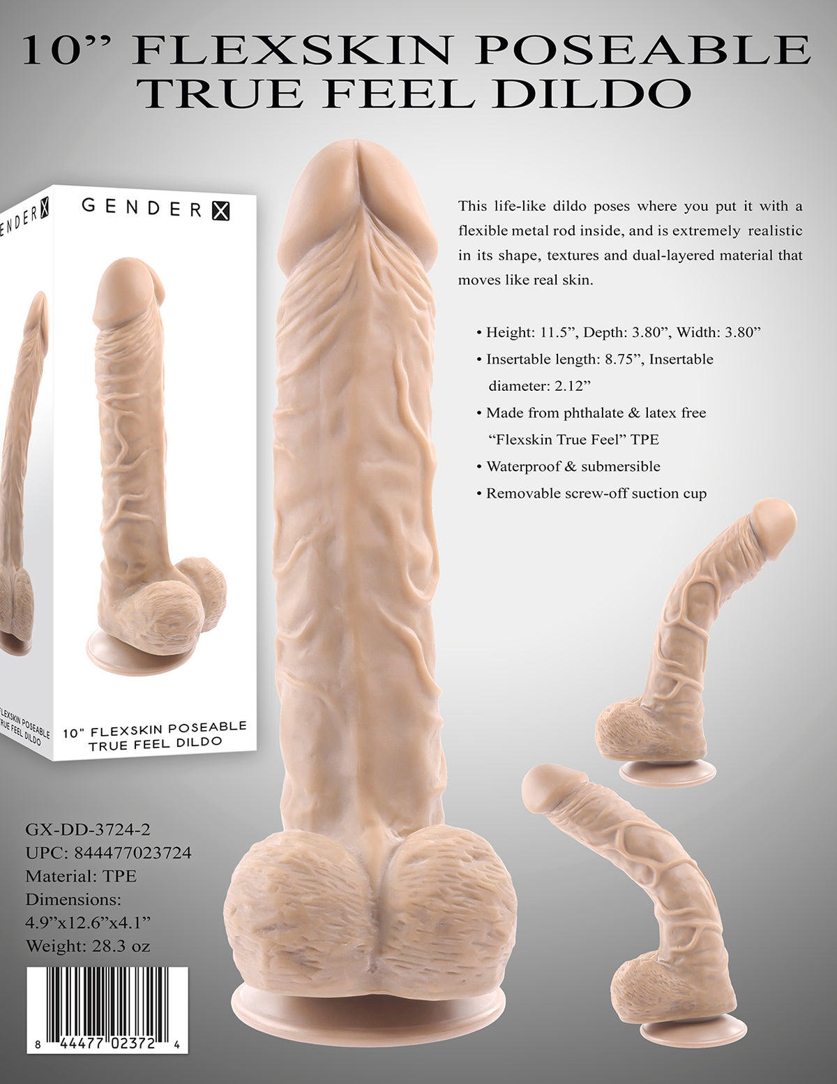 10 In Poseable Flexskin True Feel Light