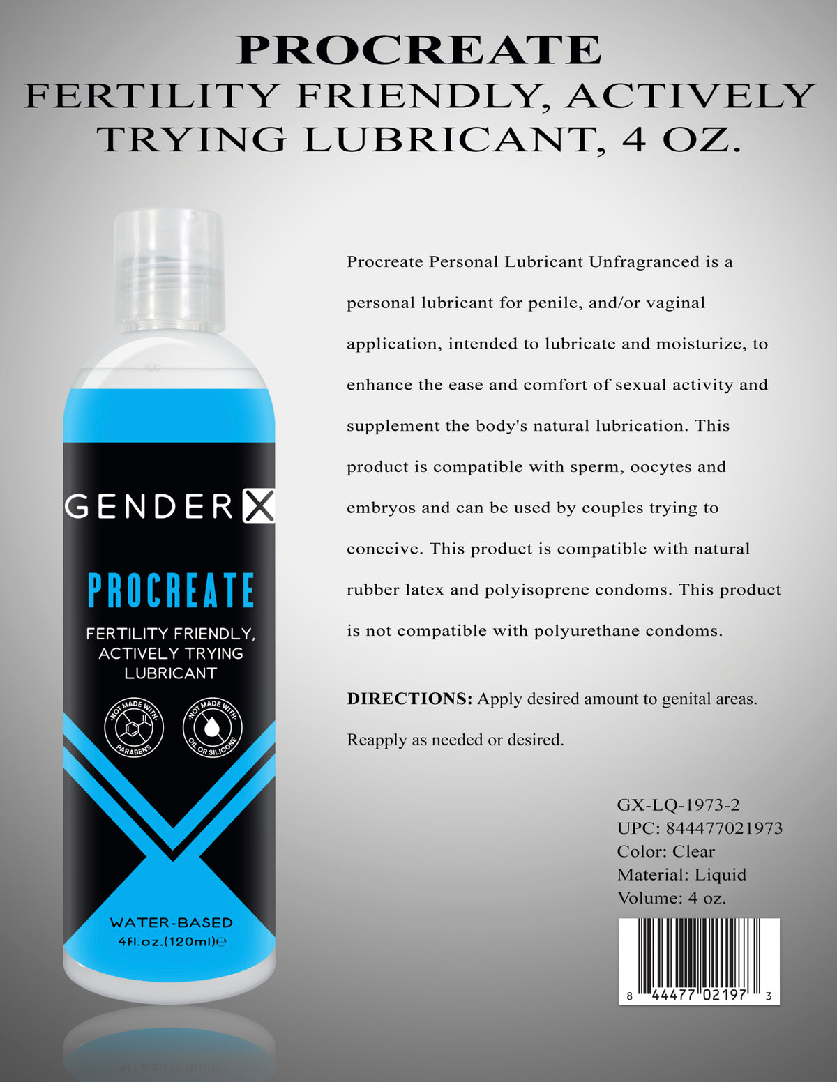 Gender X Procreate 4 Oz Default Title